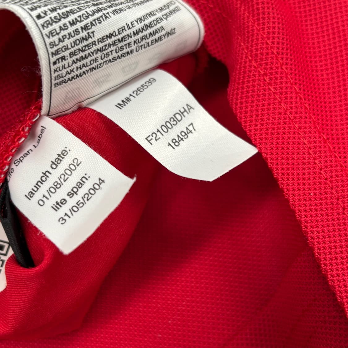 나이키 02 04 맨유 맨체스터 유나이티드 홈 베컴 유니폼 상품이미지5