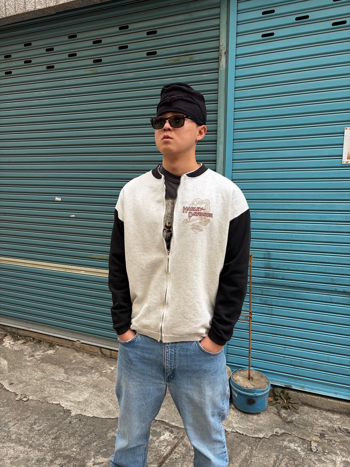 90’s Harley Davidson Cajun cycles sweat  상품이미지5