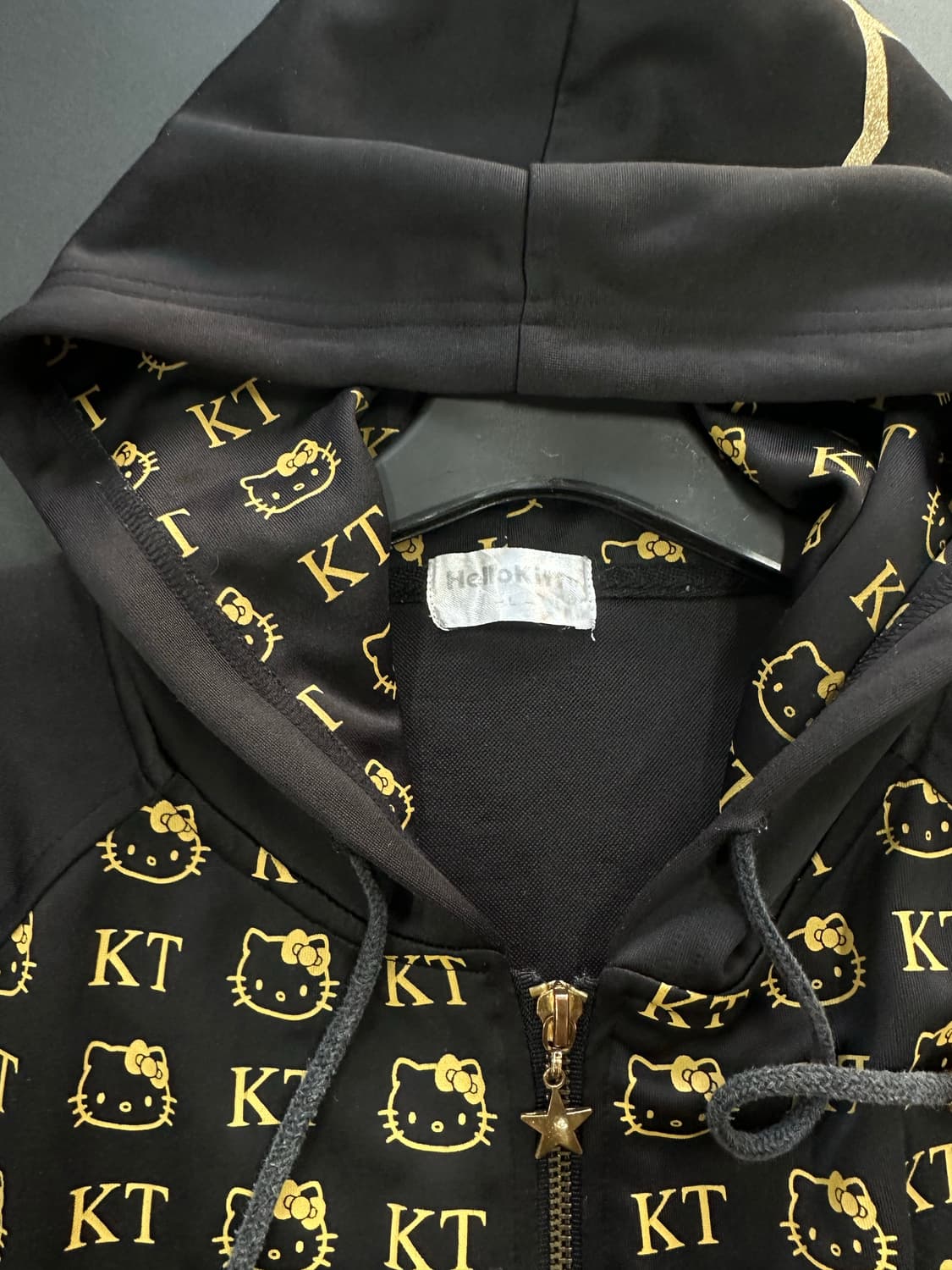 헬로키티 빅백로고 갸루 반팔후드집업 상품이미지8