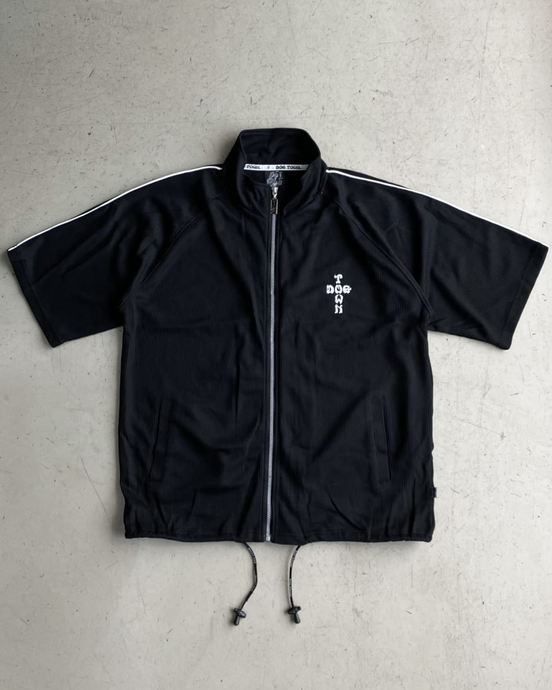 독타운 블랙 드래곤 빅 스텐실 집업 하프 셔츠 상품이미지5