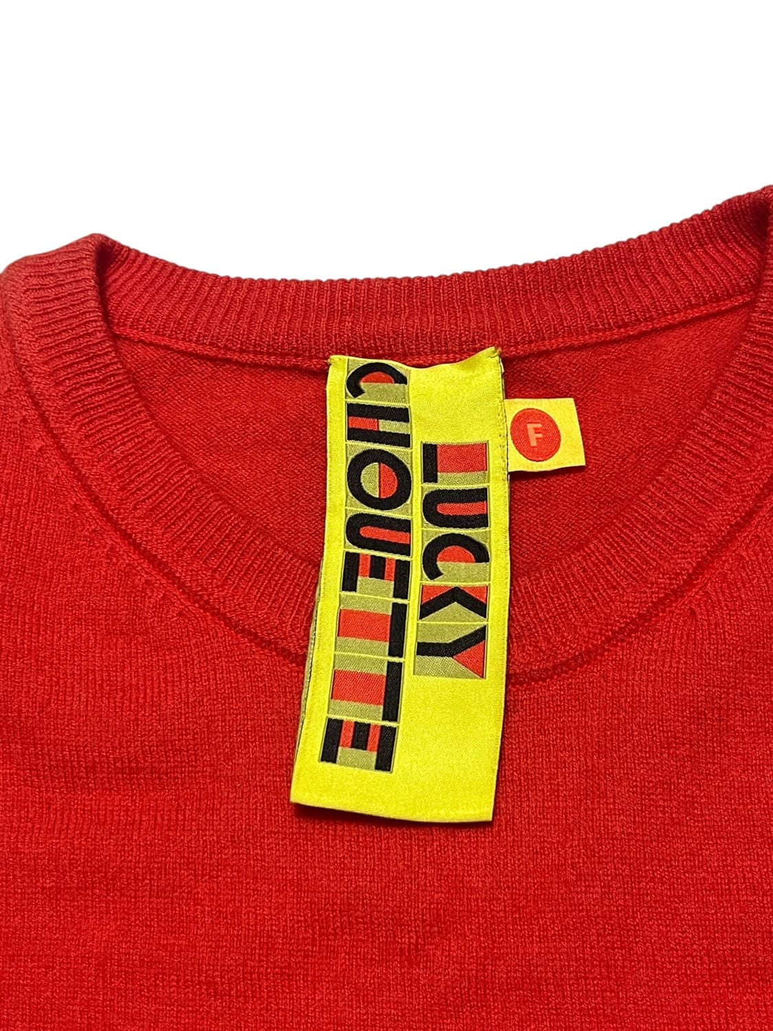 모 100 럭키슈에뜨 오렌지 니트 FREE 상품이미지4