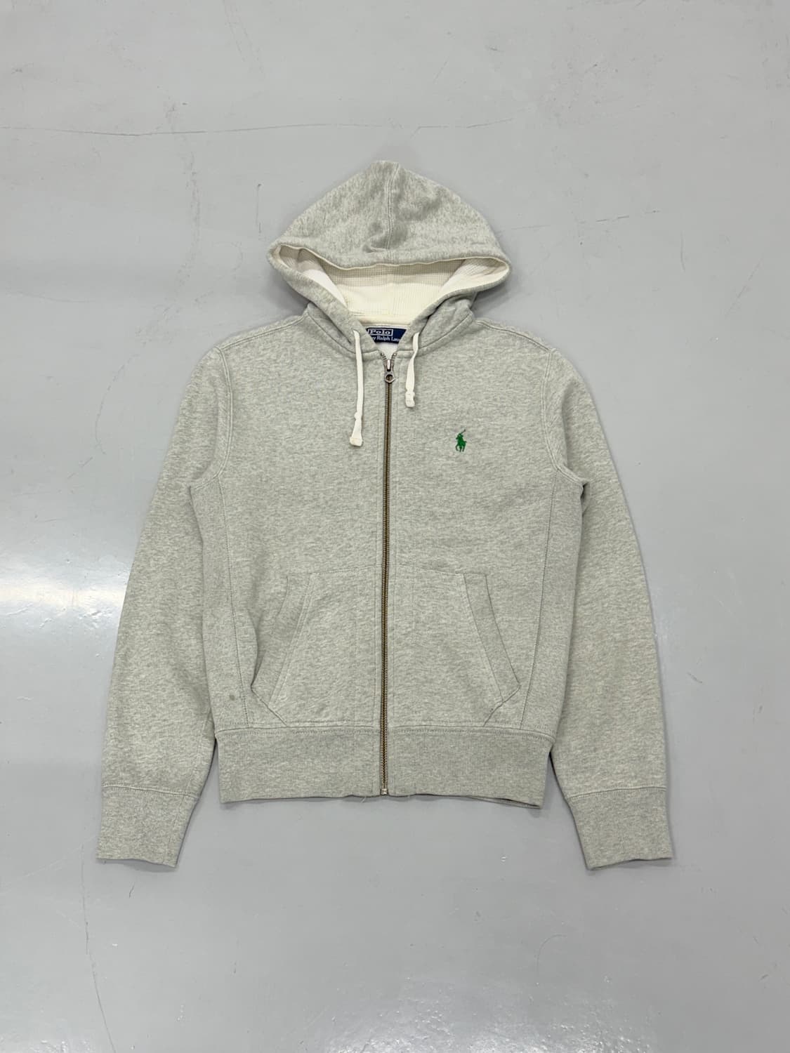 Polo Waffle Lined Zip Hoodie 상품이미지1