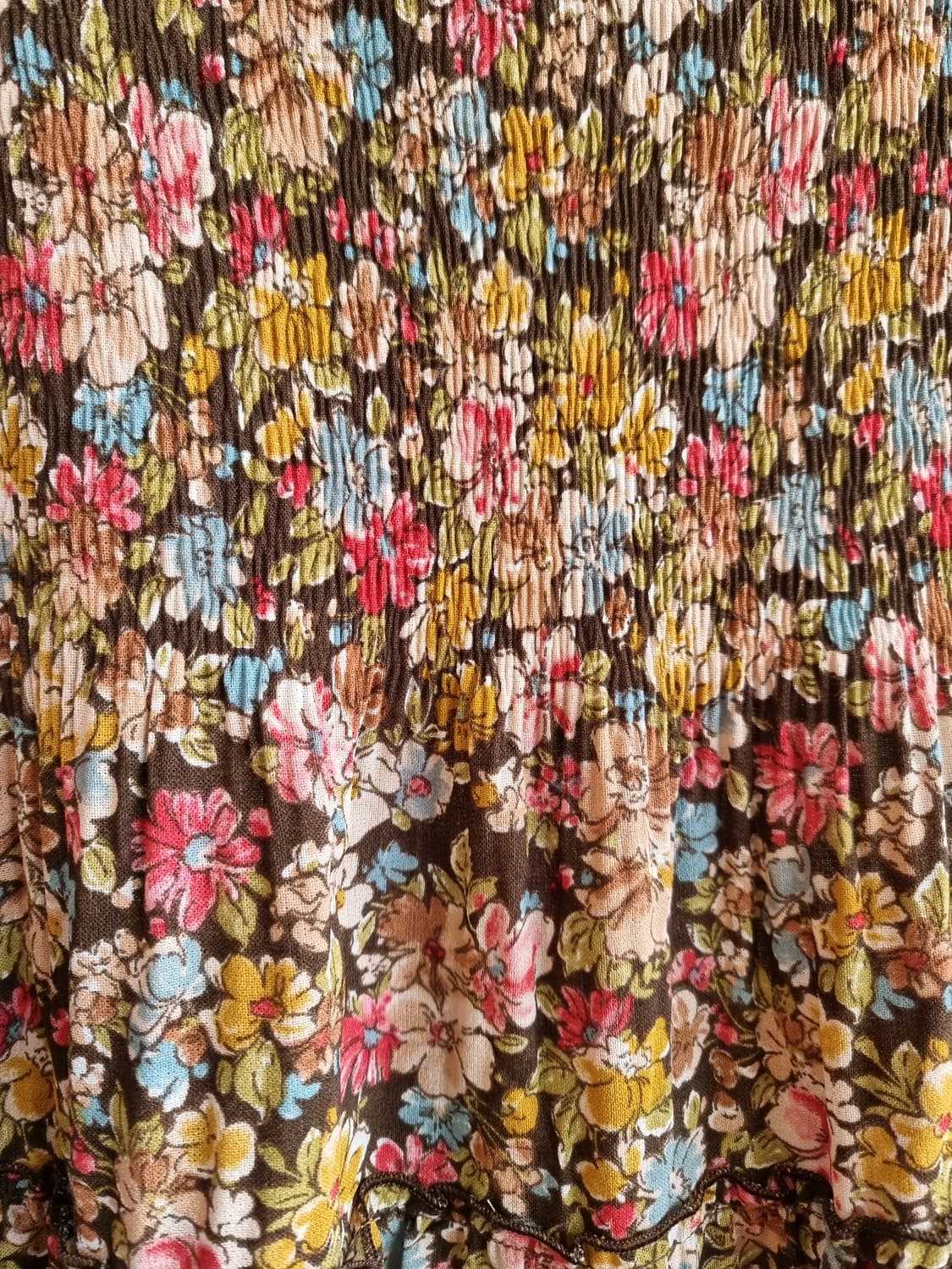 플라워 쉬링크 롱 원피스 상품이미지4