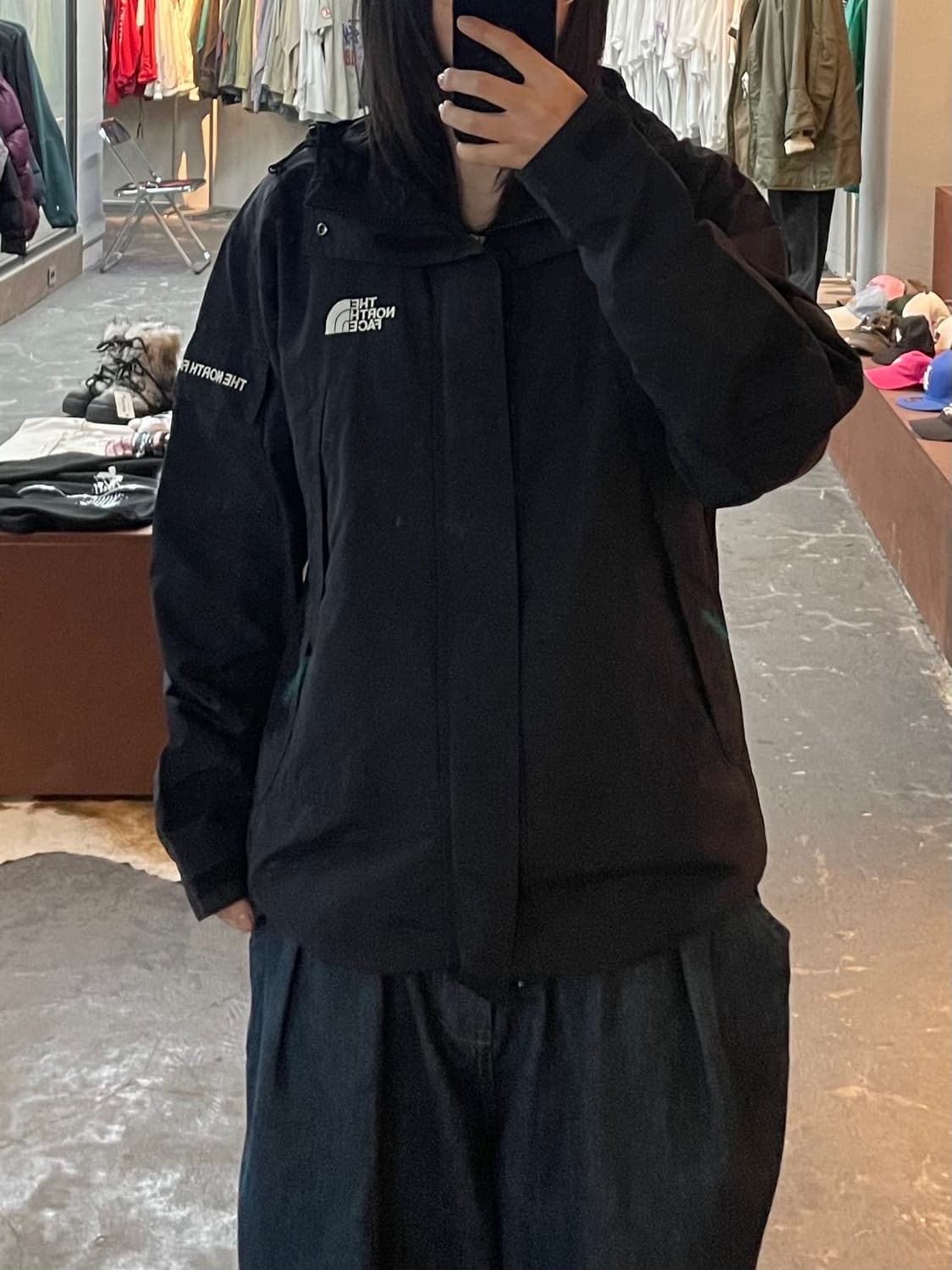 노스페이스 사이드포켓 후드 바람막이 H1730 상품이미지1