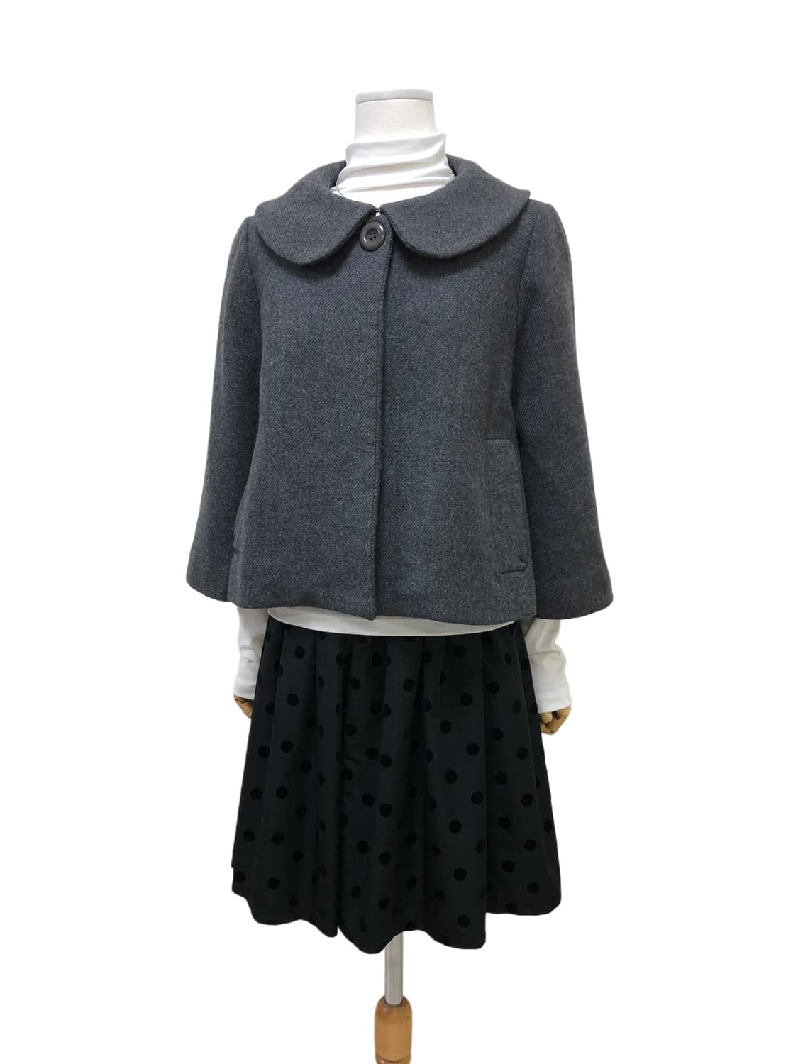 Te chichi 테치치 차콜 숏 코트 상품이미지4