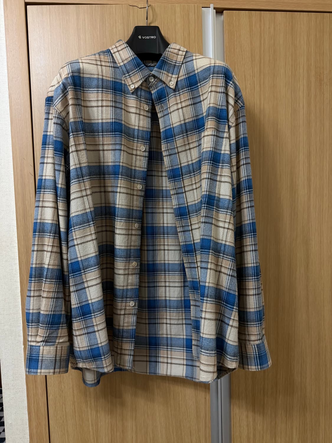 셔터 플란넬 체크셔츠 M 상품이미지1