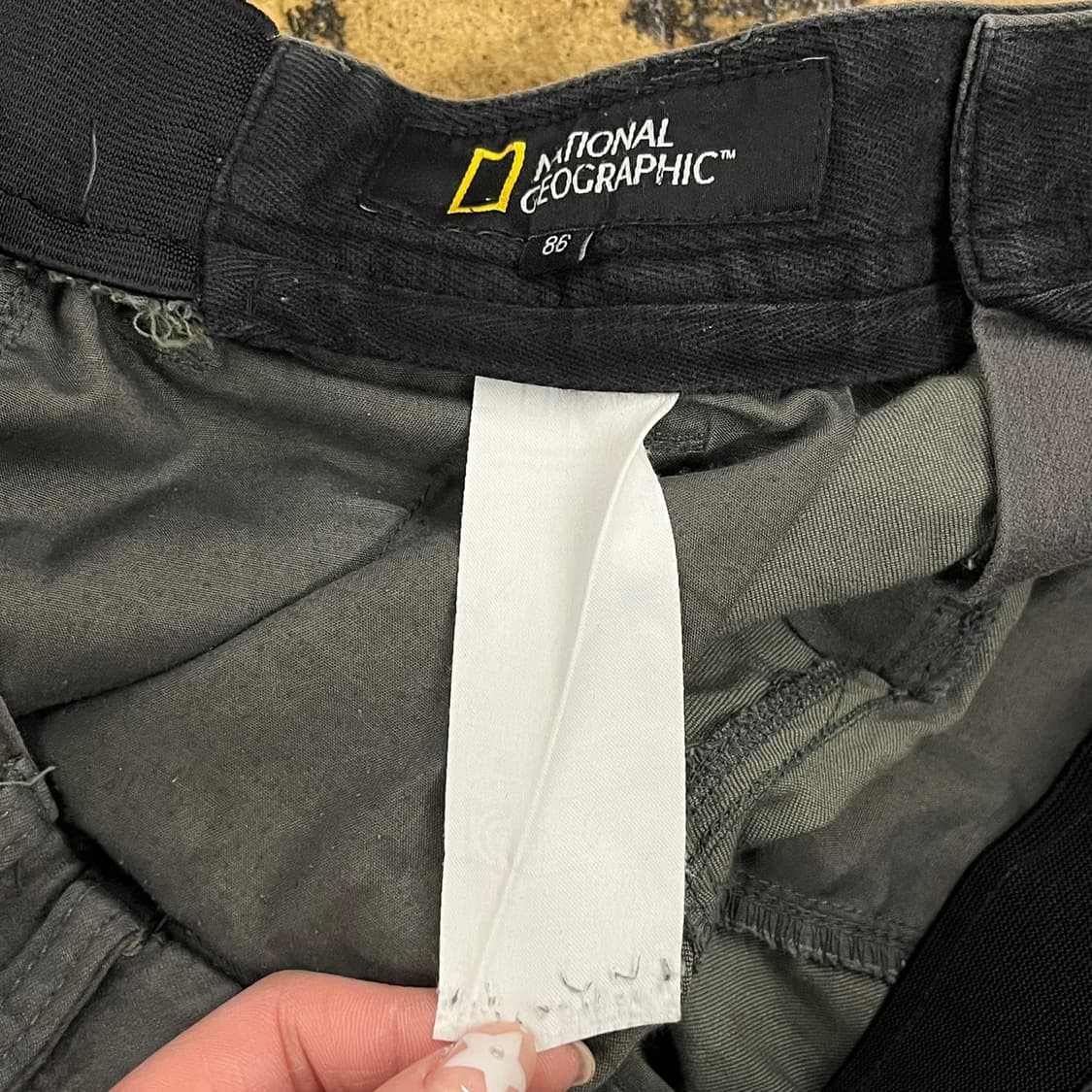 [정품] 내셔널지오그래픽 카고 바지 회색 b10 상품이미지5