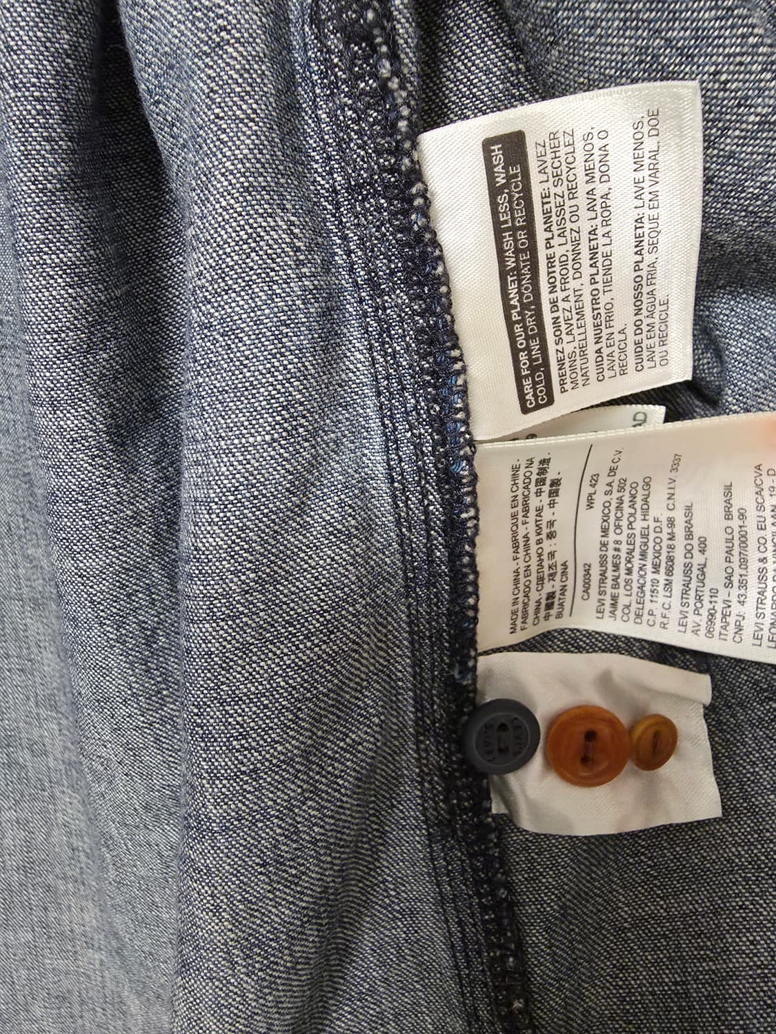 빈티지 리바이스 데님 셔켓 상품이미지10