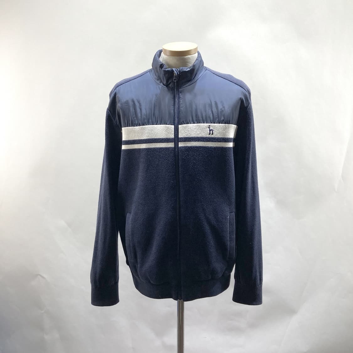 헤지스 남성방풍니트집업자켓 네이비 105 상품이미지1