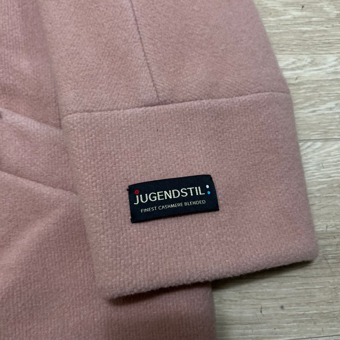 쉬즈미스 여성 캐시미어 블렌드 싱글코트 [핑크] 85-91-160 상품이미지4