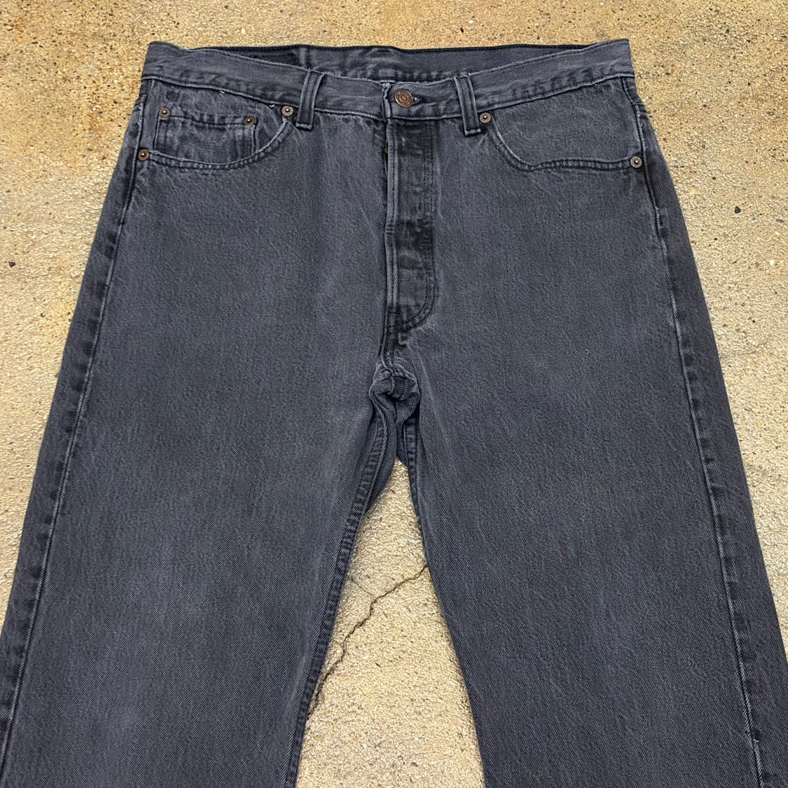 90s Made in USA 빈티지 리바이스 501 블랙진 청바지 상품이미지2