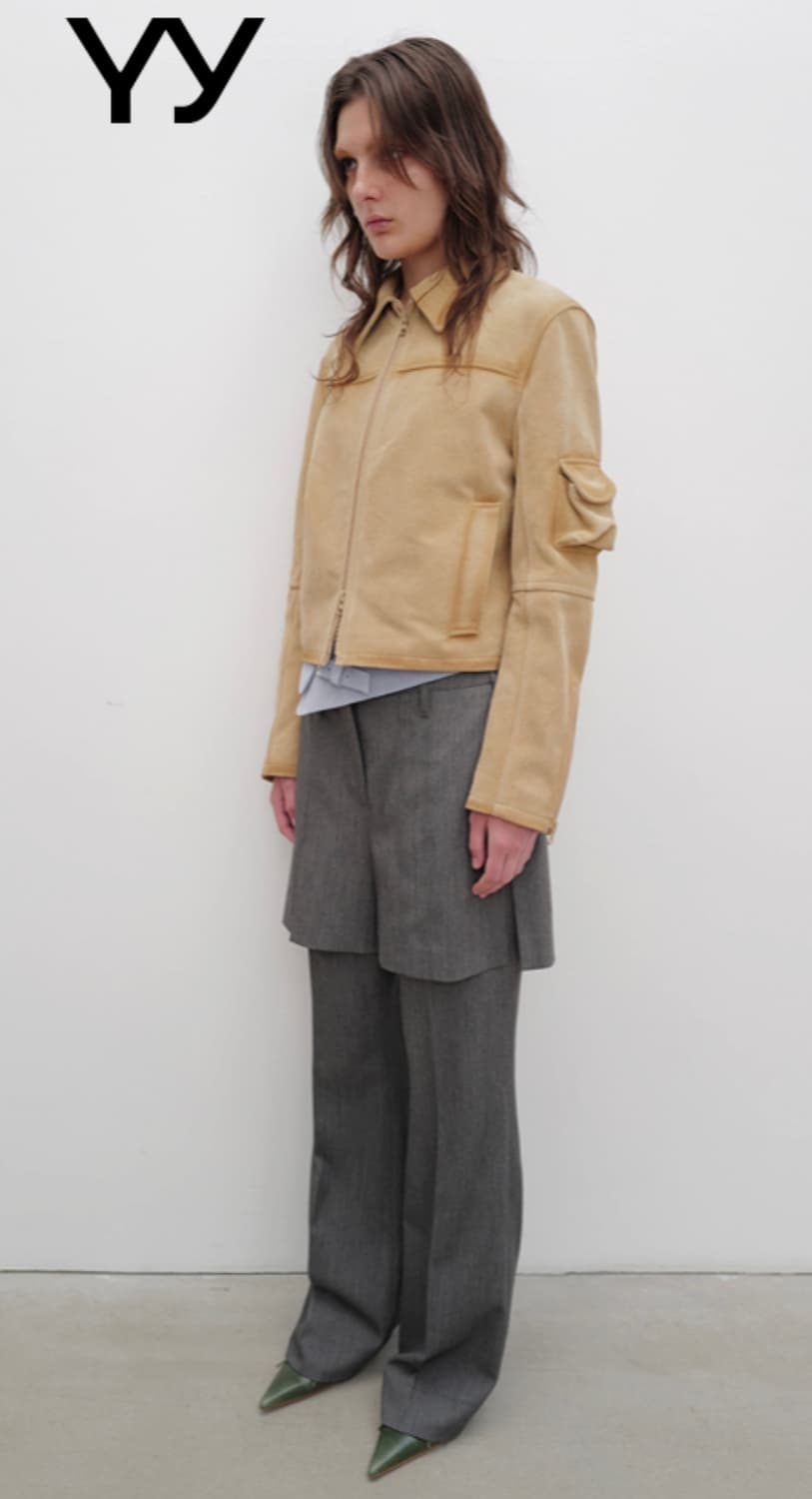 오픈와이와이 싱글라이더 스웨이드 자켓 M 상품이미지2