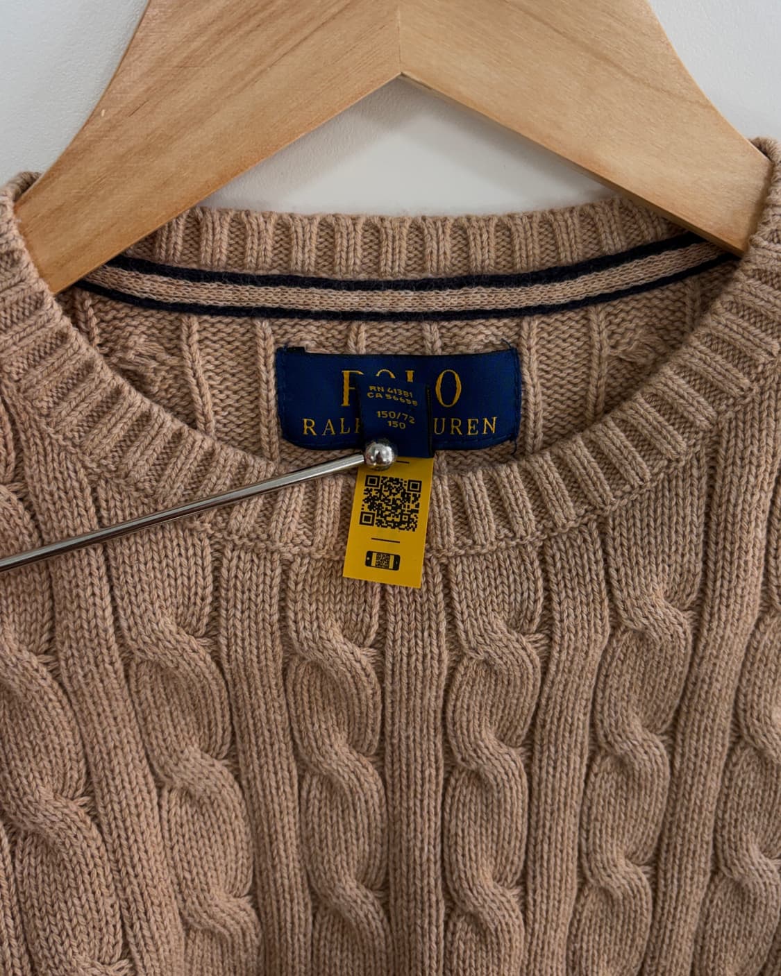 [XS]폴로 랄프로렌 꽈배기 케이블 니트 beige 상품이미지7