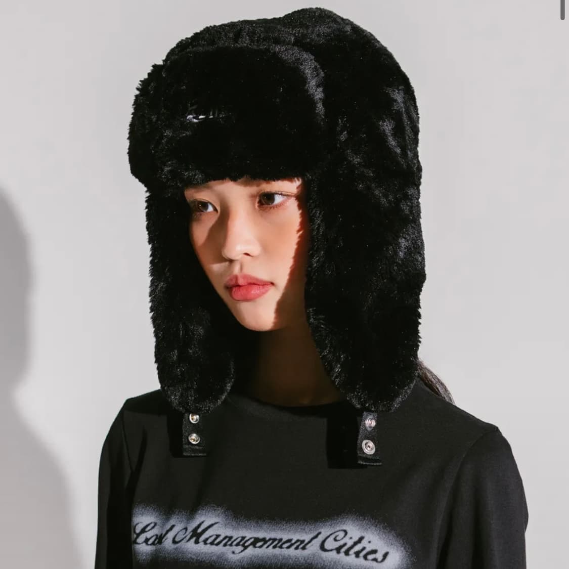 엘엠씨 FUR EARFLAP TROOPER HAT black 상품이미지2