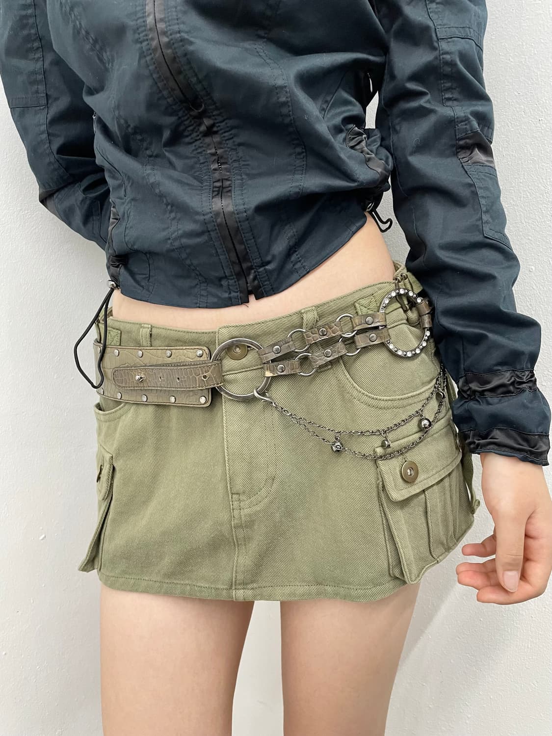 톰보이 스트링 디테일 자켓  상품이미지2