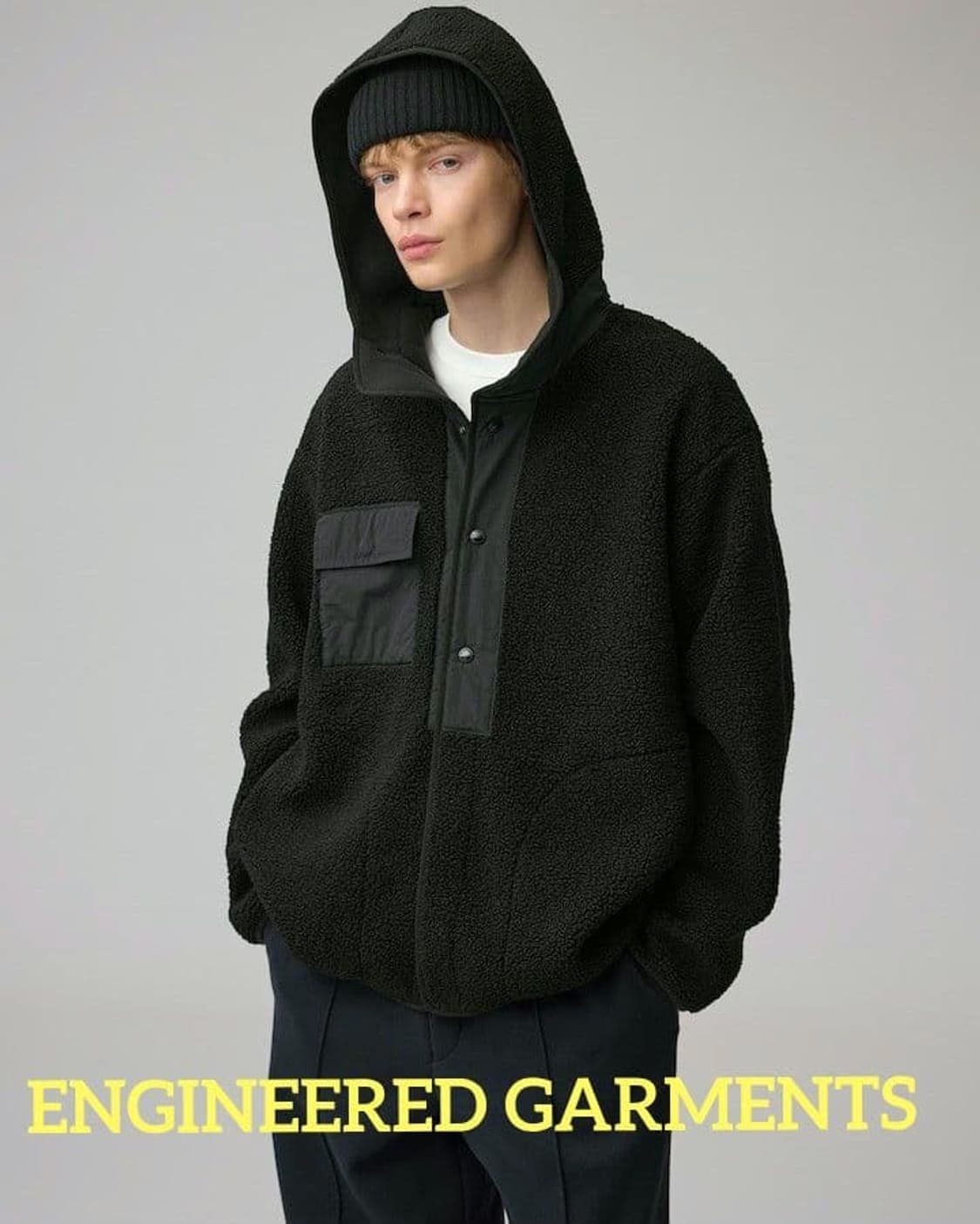 GU × Engineered Garments 플리스 블랙 3xl 상품이미지1