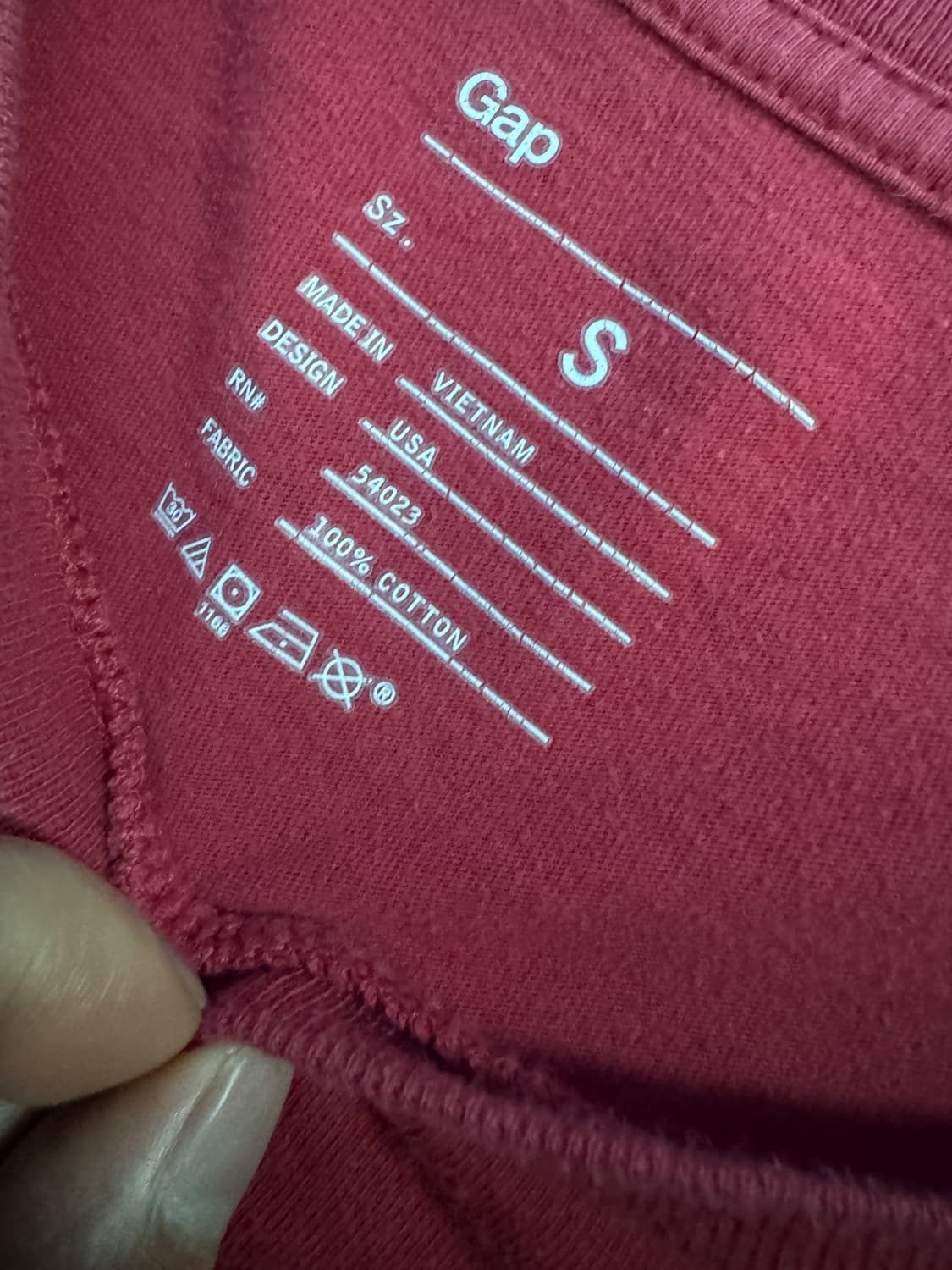 공용!! GAP 갭 1969 롱 슬리브 긴팔 티셔츠 S 상품이미지3