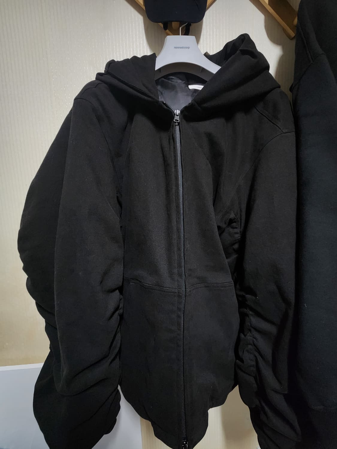 논노드 몰스킨 후드 봄버 2 상품이미지1