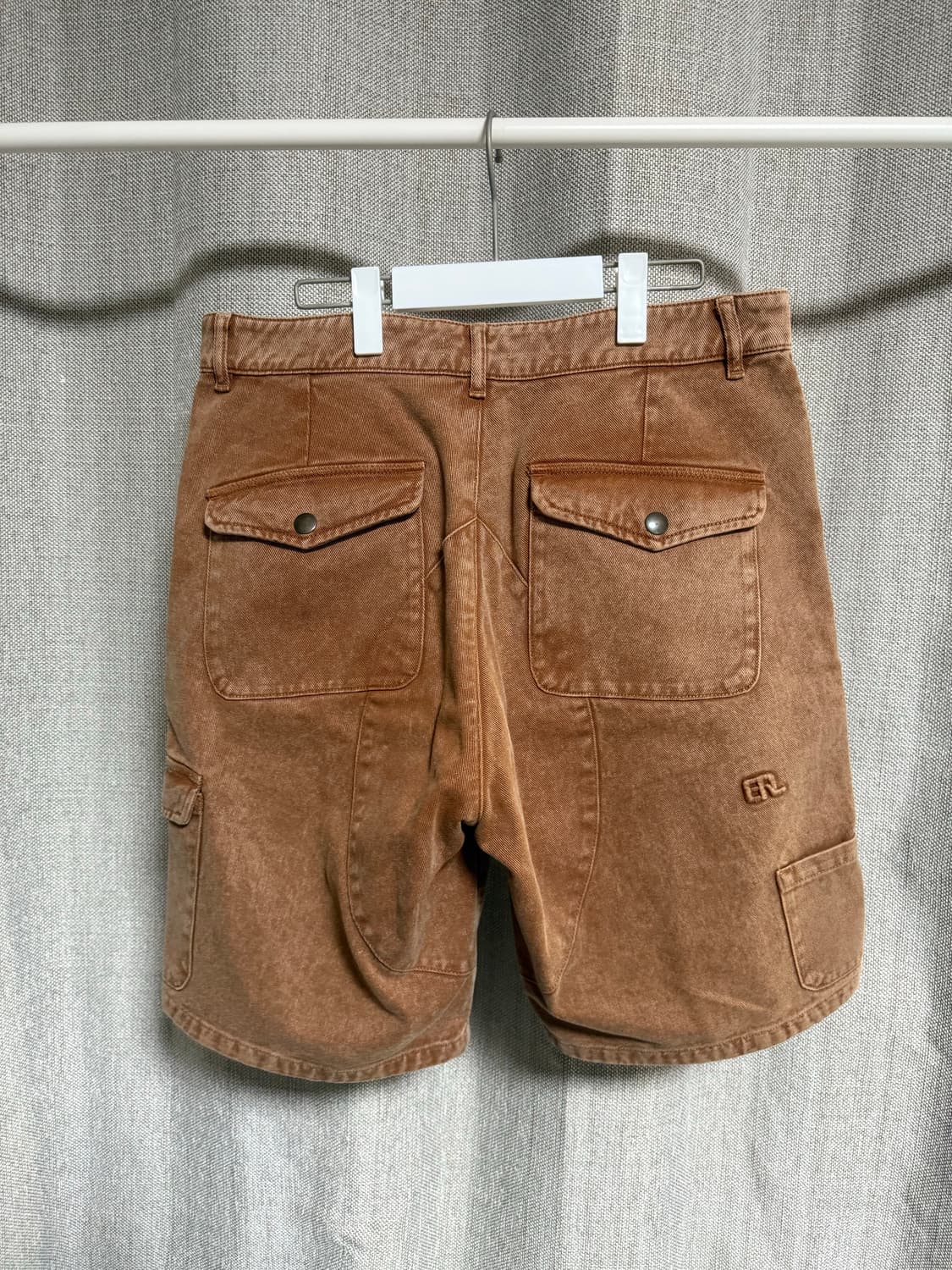 [M] ERL 데님 카고 쇼츠 브라운 이알엘 상품이미지5