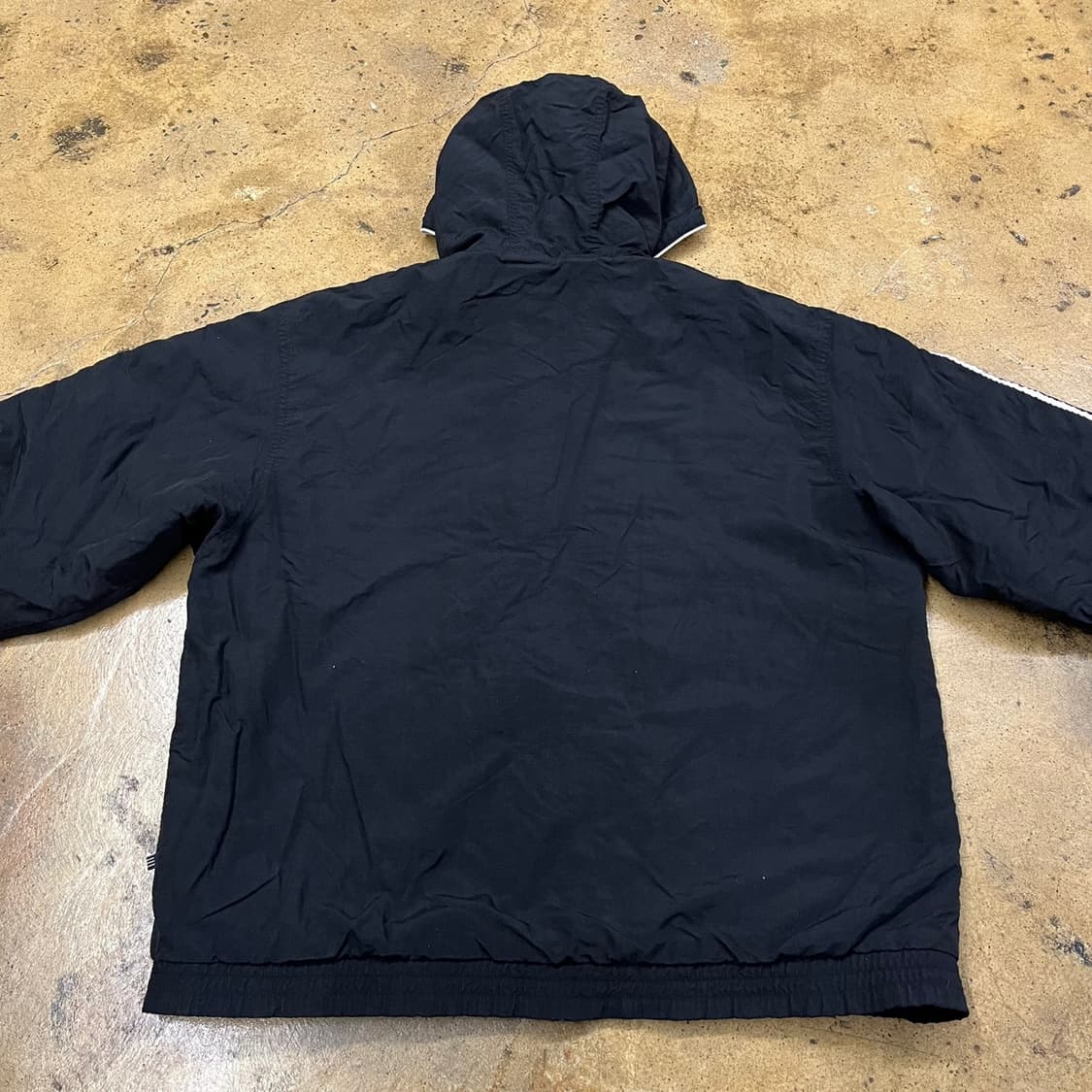 [정품/105] 아디다스 올드스쿨 블랙 나일론 후드 점퍼 b18 상품이미지4