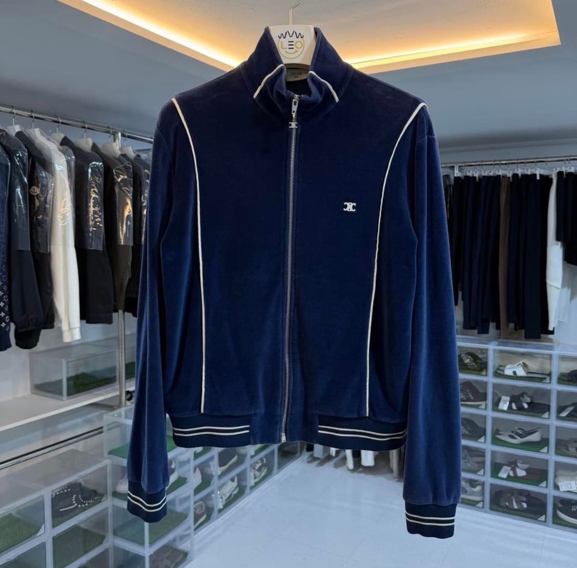 [리오브전포점] 셀린느 트리오페 벨루어 트랙 벨벳 집업 상품이미지1