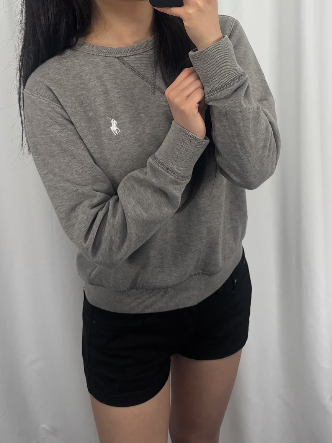 폴로 그레이 맨투맨 상품이미지2