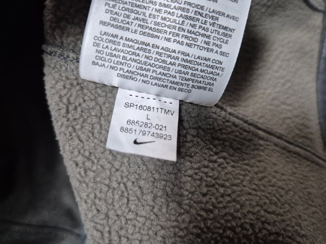 나이키 여성 써마핏 기모 하프 집업티 L 상품이미지8