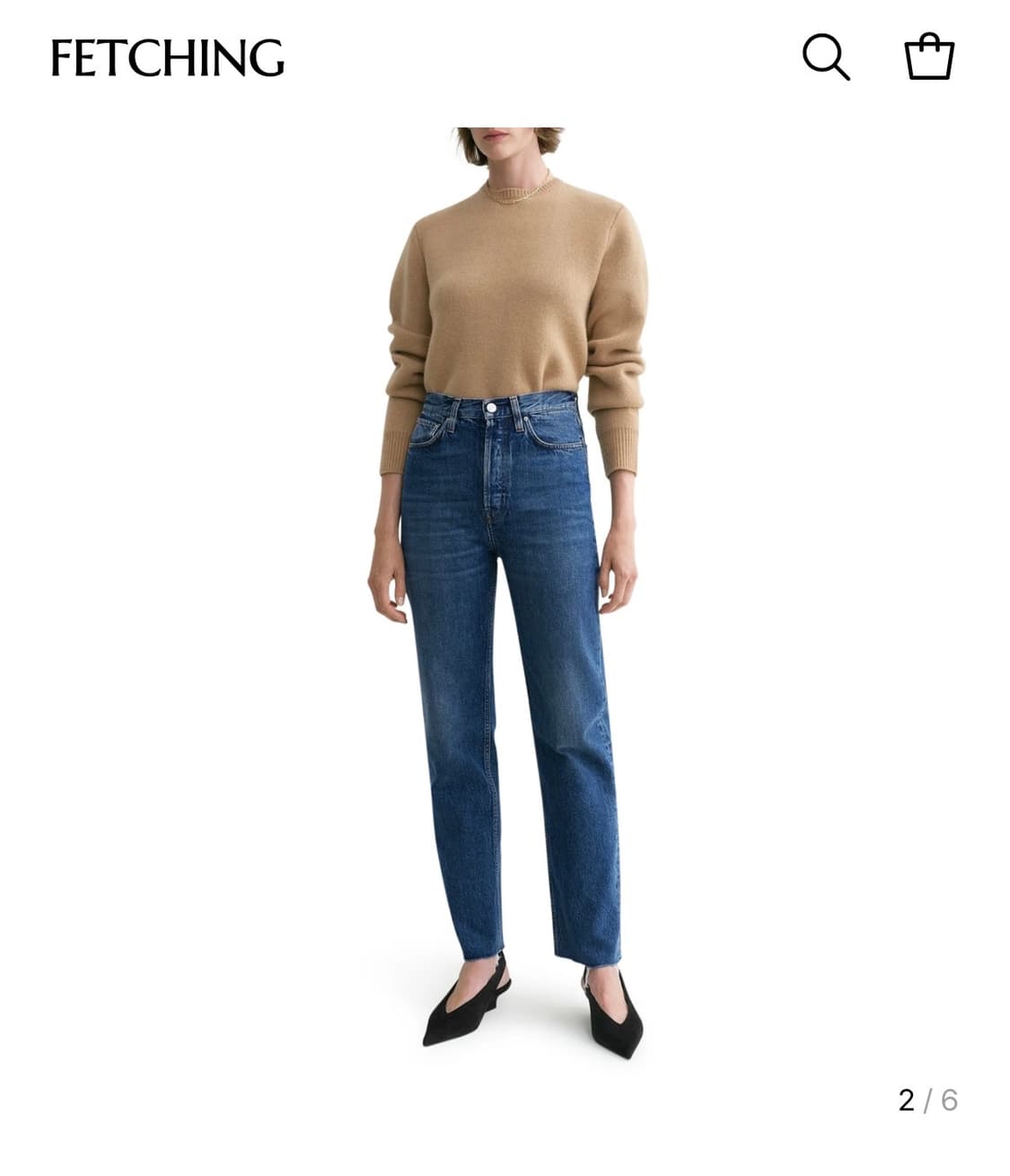 토템 클래식 컷 데님 미드 블루 상품이미지1