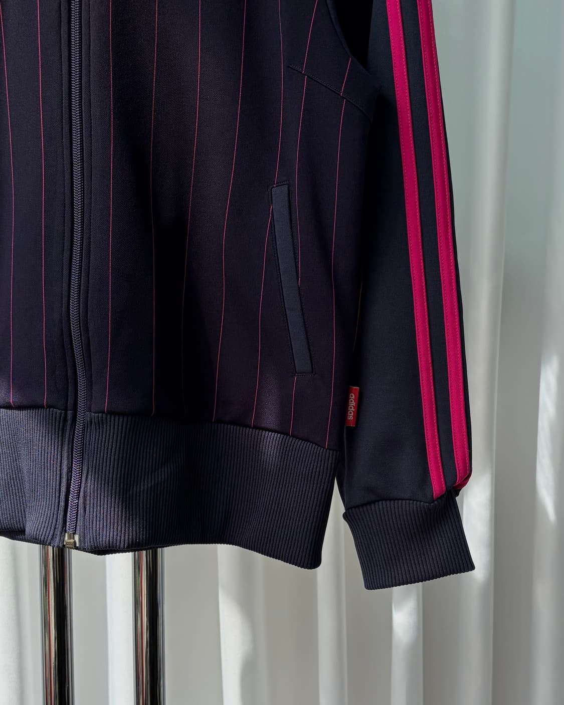 [S]아디다스 스트라이프 핑크 네이비 트랙탑 져지 상품이미지4