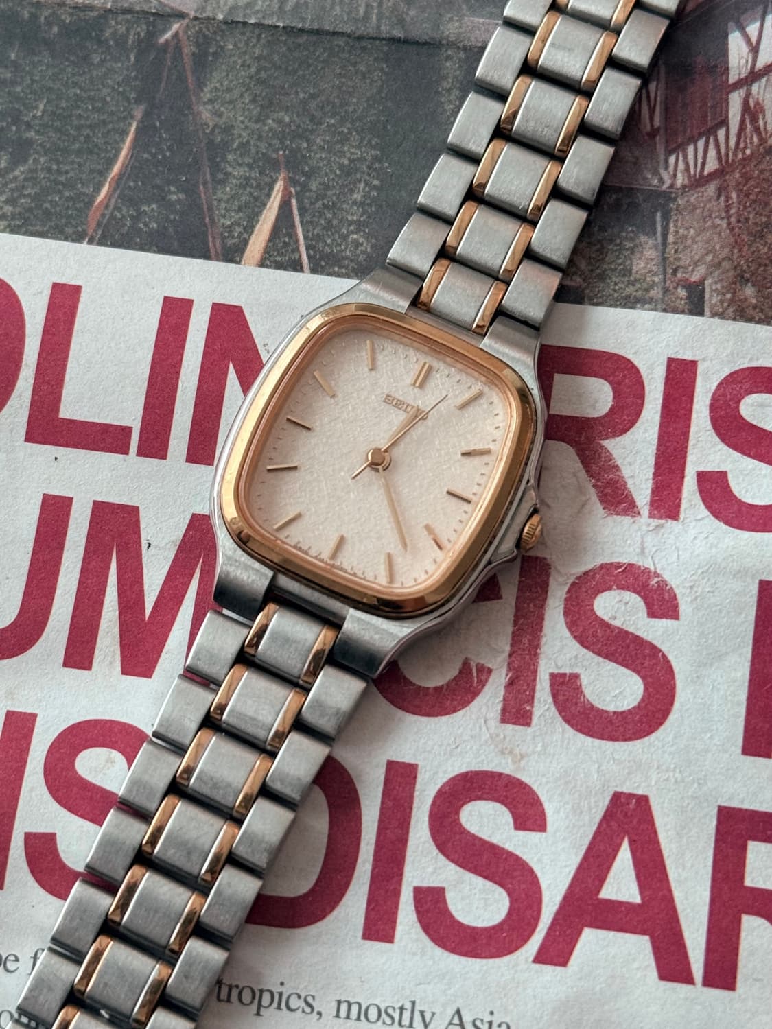 세이코 Seiko 쿼츠 콤비 공용 상품이미지1