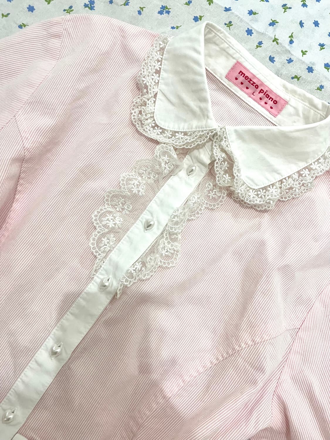 메조피아노 히메가루 레이스 블라우스 로걀탑 대장템 헤이세이 일녀 리즈리사 상품이미지3