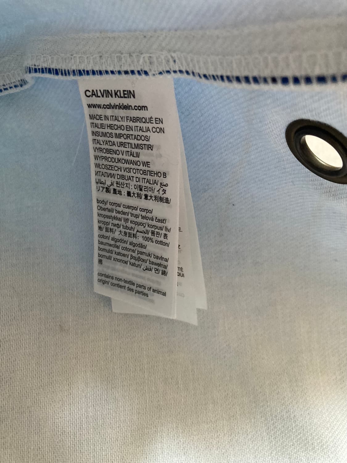 희소) 라프시몬스 era Calvin Klein 성조기 파우치 상품이미지4