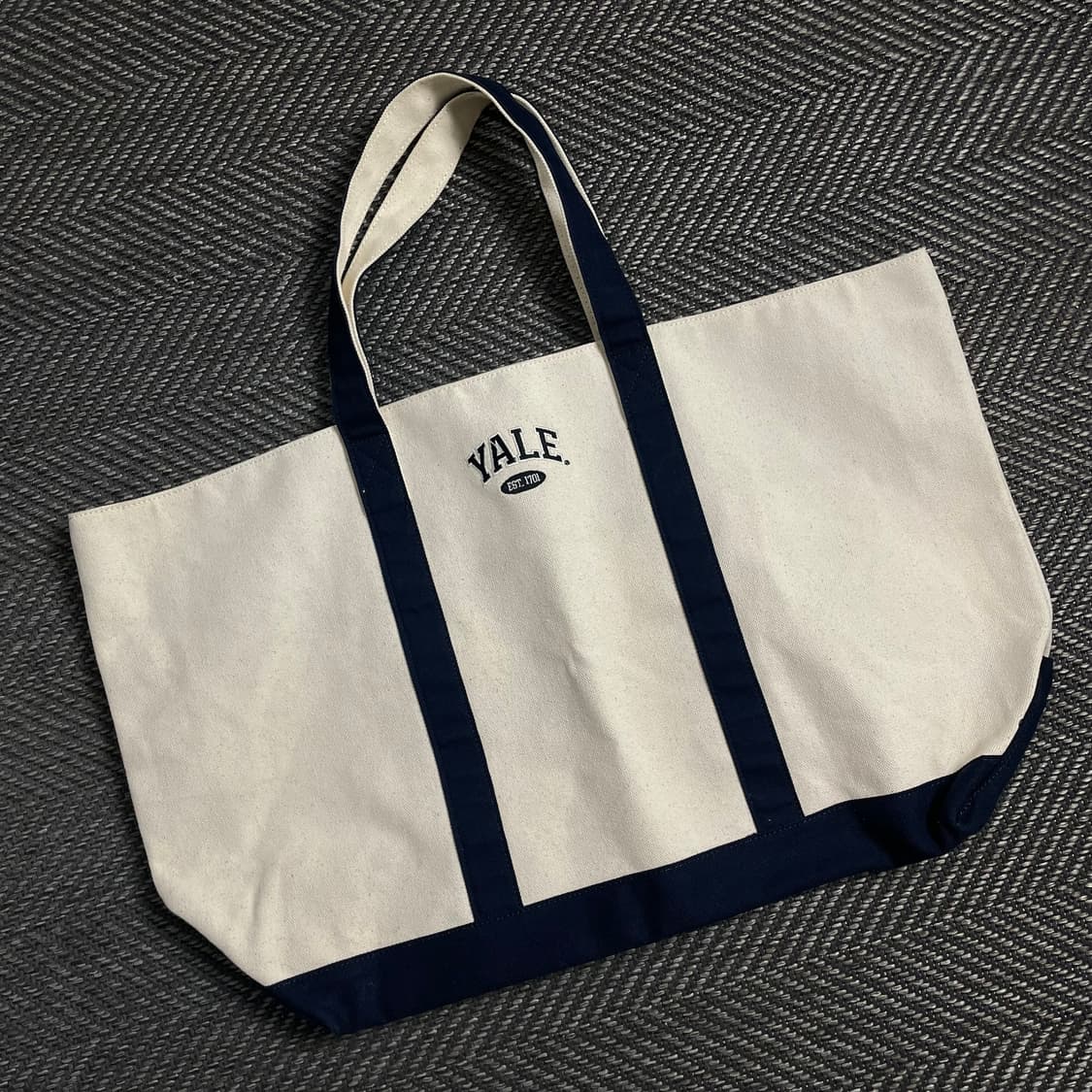 YELE 예일 투톤 캔버스 에코 도트백 y 3985 상품이미지1