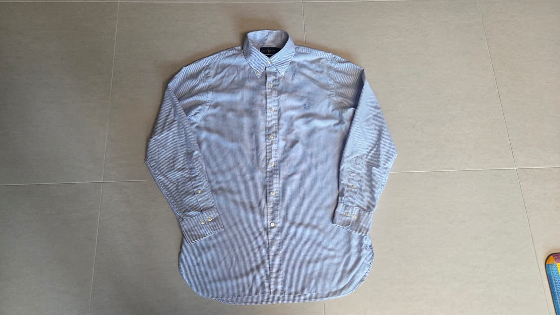 폴로  포니 포플린 핀스트라이프 셔츠  상품이미지2