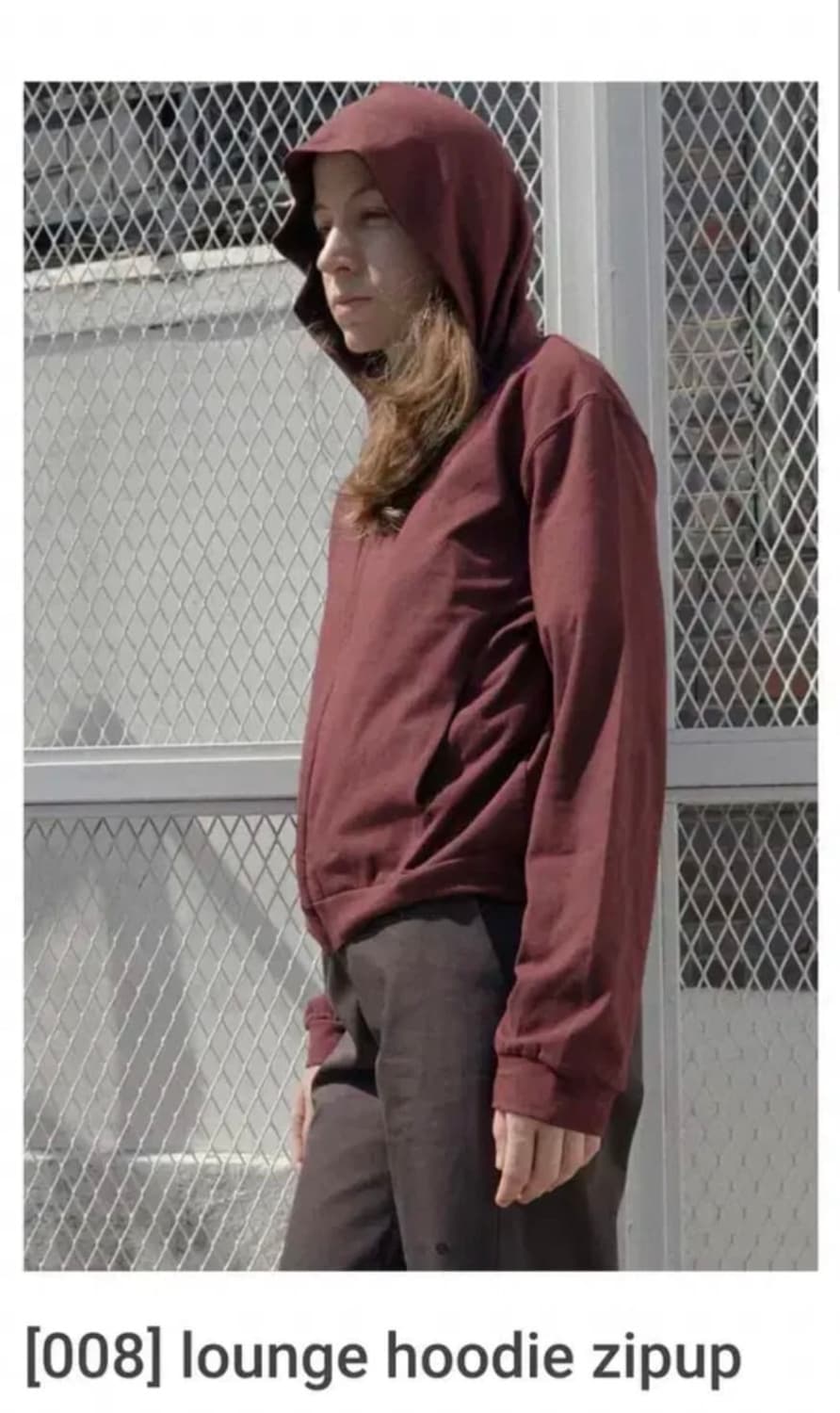 1) 머듈 후드집업 버건디 상품이미지1