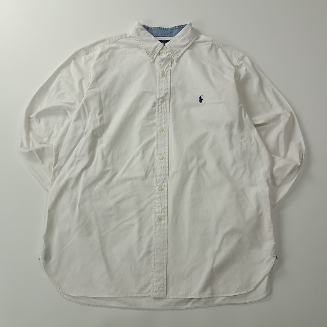 CK607 XL 폴로 90s 버튼다운 화이트 셔츠 남방 상품이미지1