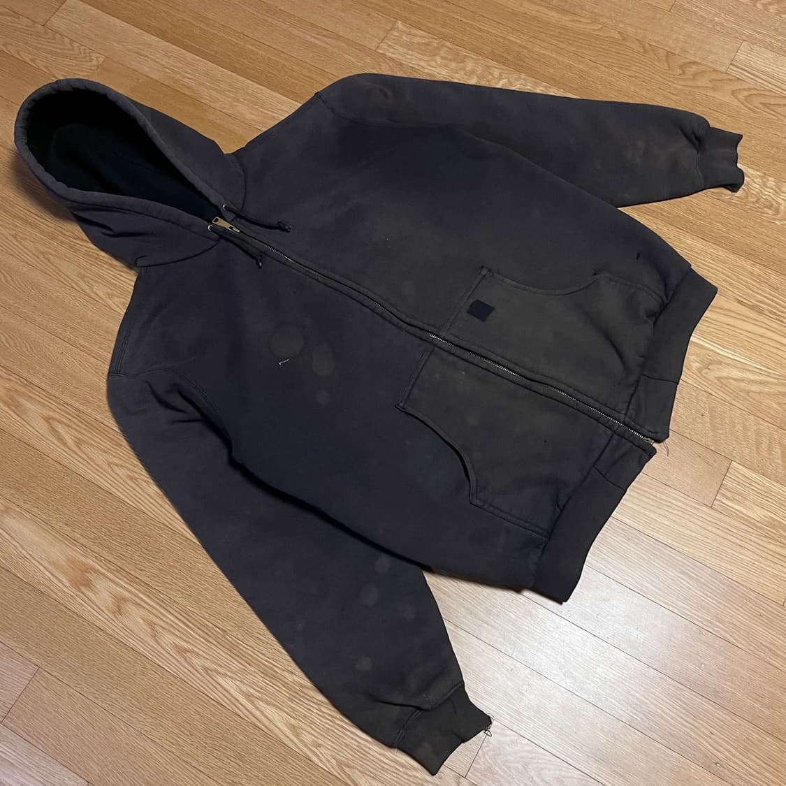 [L] 칸예 00s 빈티지 칼하트 후드집업 J149 BLK 상품이미지4
