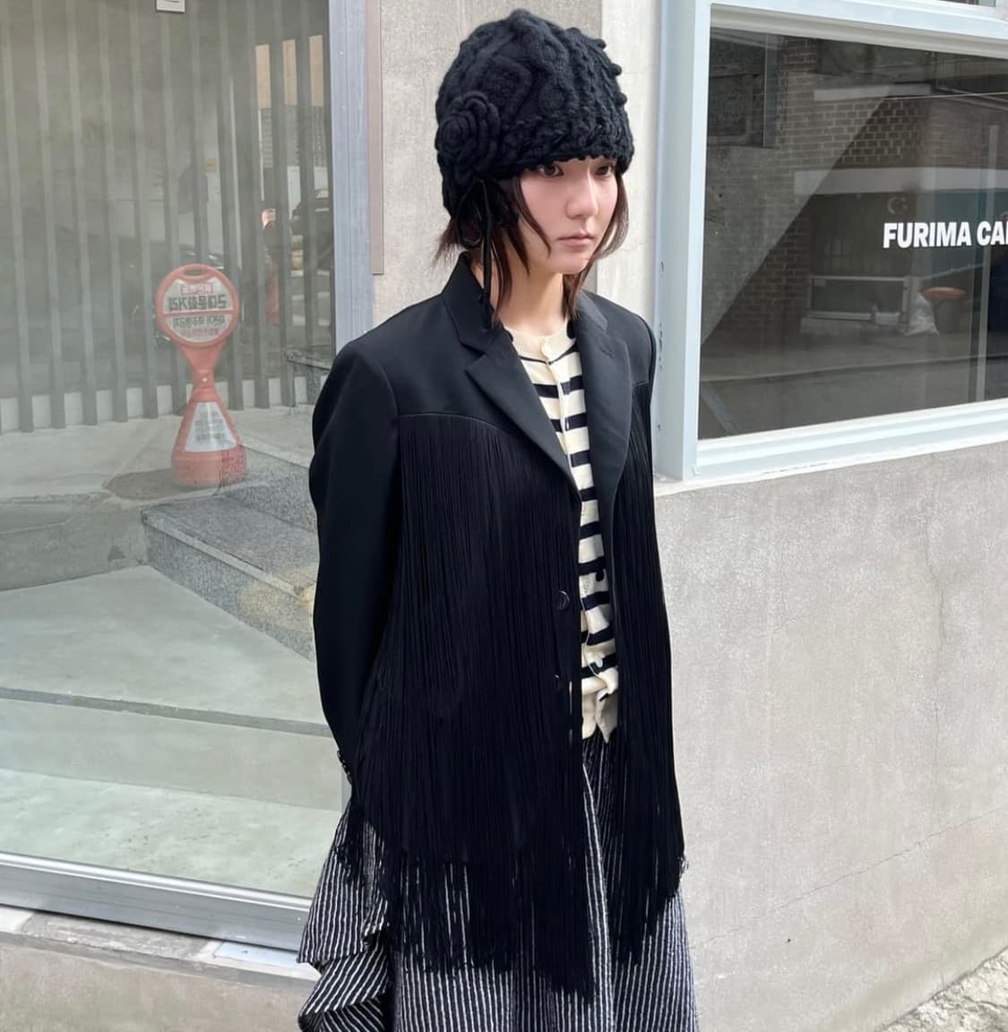 꼼데가르송 2021 프린지 자켓 상품이미지1