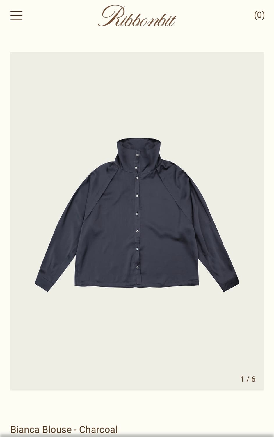 Ribbonbit 새틴 블라우스 상품이미지1