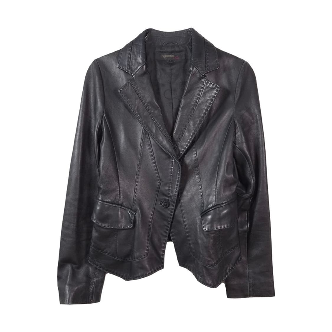 레노마 레이디스 램스킨 레더 블레이저 자켓 6 상품이미지1
