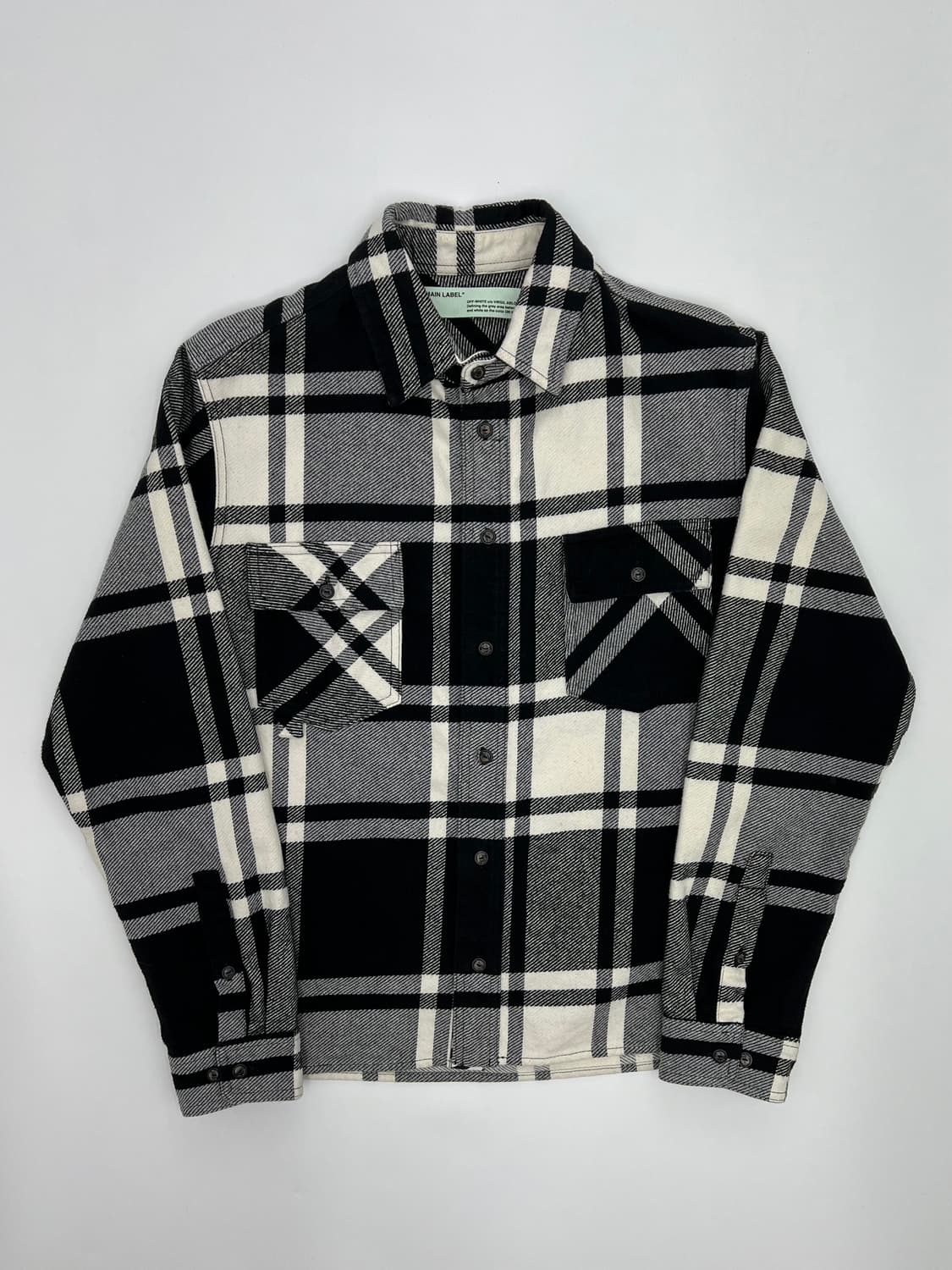 오프화이트 플란넬 셔츠 상품이미지3