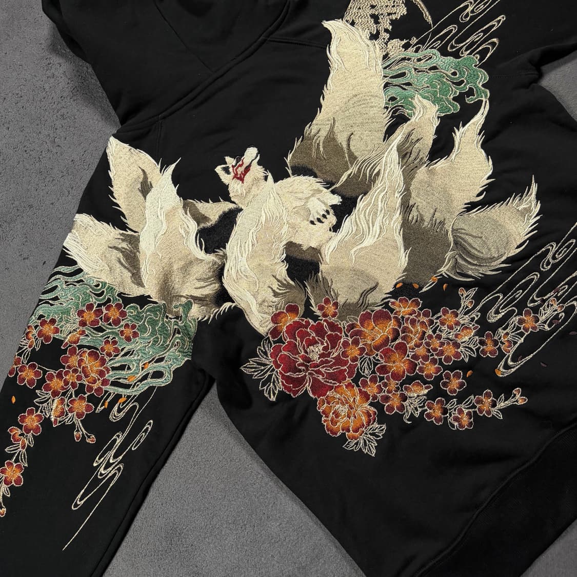 Satori 오리엔탈 자수 후드티 상품이미지2