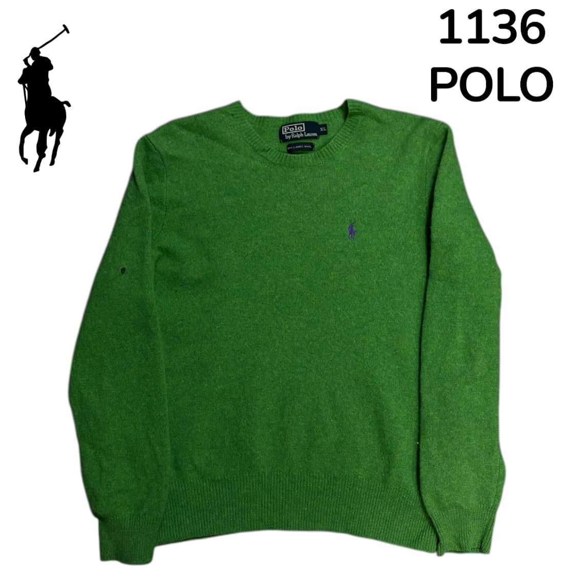 폴로 랄프로렌  램스울 초록색 연한 그린 니트 여성 XL 상품이미지2