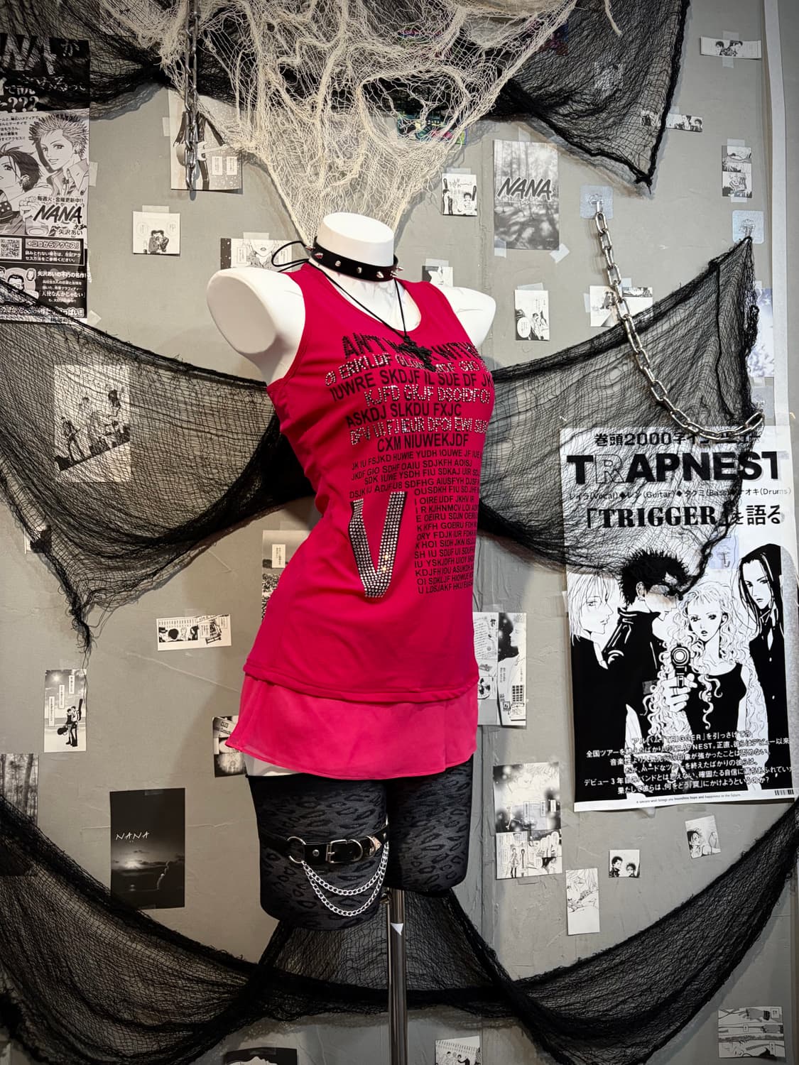 Y2K cubic lettering Layered sleeveless 상품이미지5