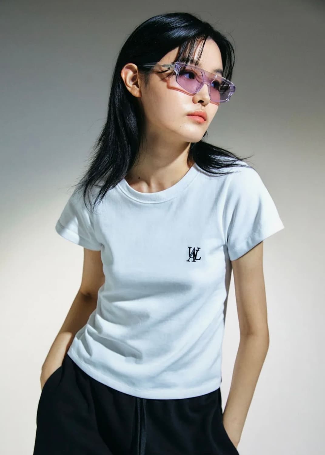 우알롱 Signature soft slim line T-shirt 상품이미지2