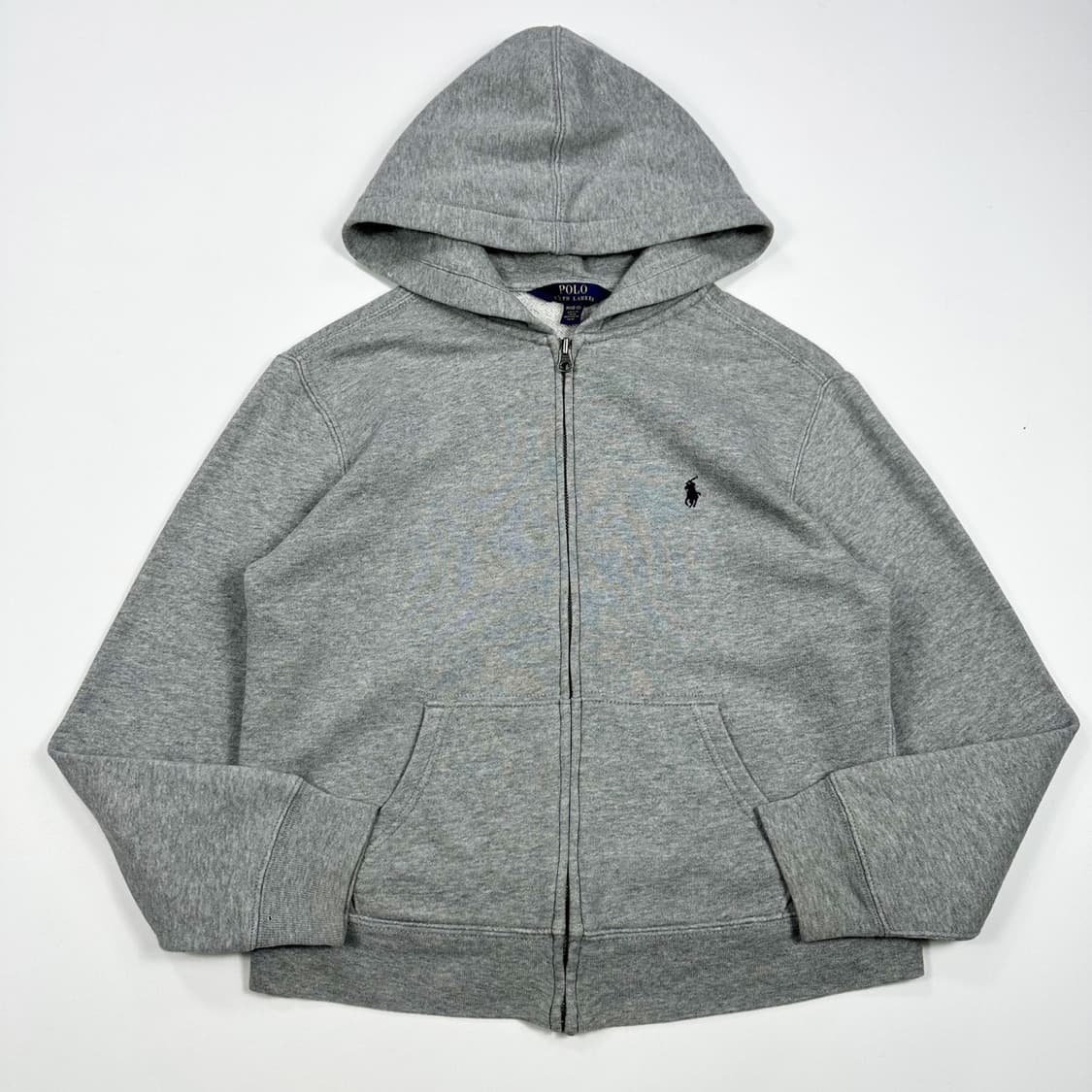 폴로 랄프로렌 포니 걸즈 그레이 후드집업 (실측 XS 여성추천) 상품이미지2