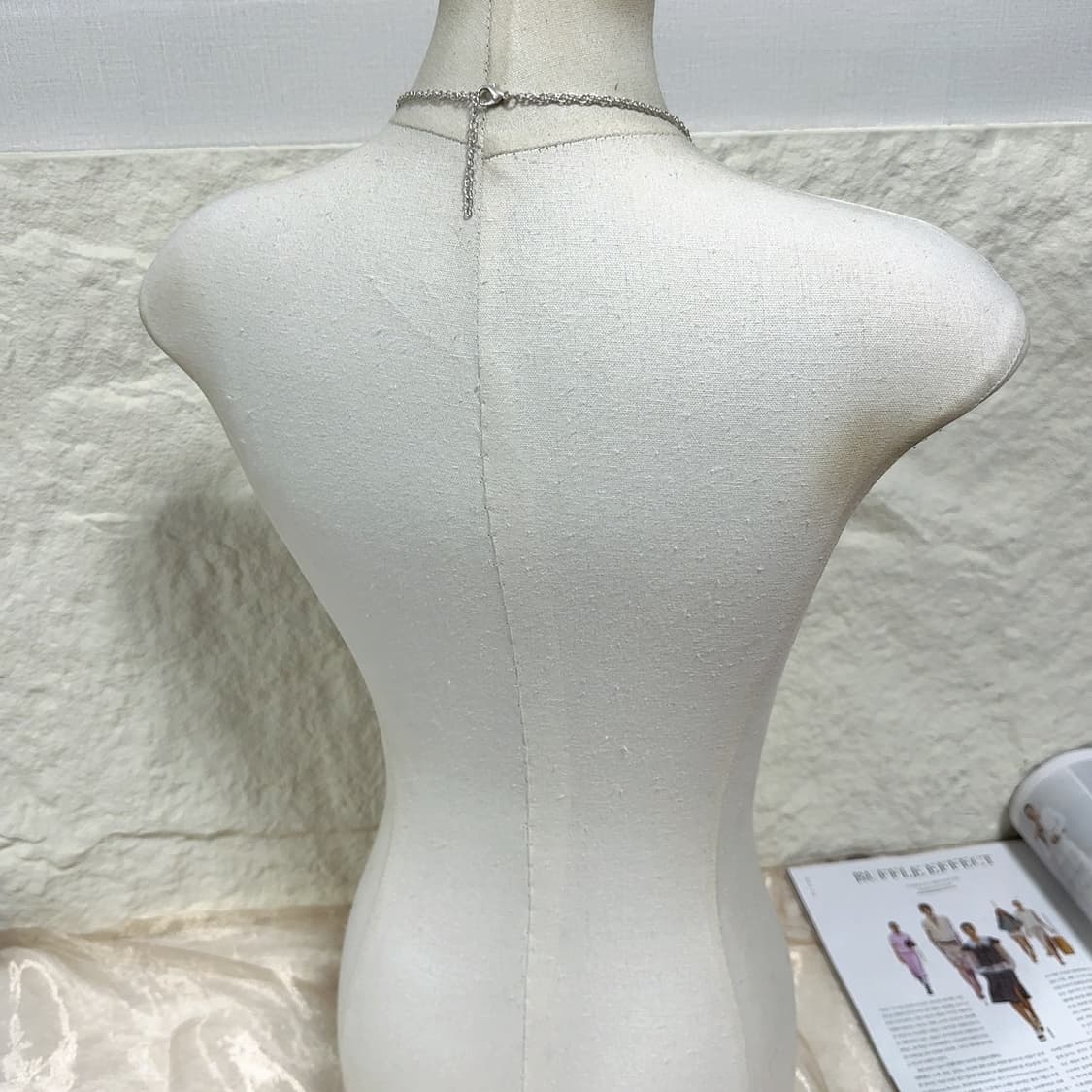 빈티지 마테  플라워  용골체인 목걸이 상품이미지3