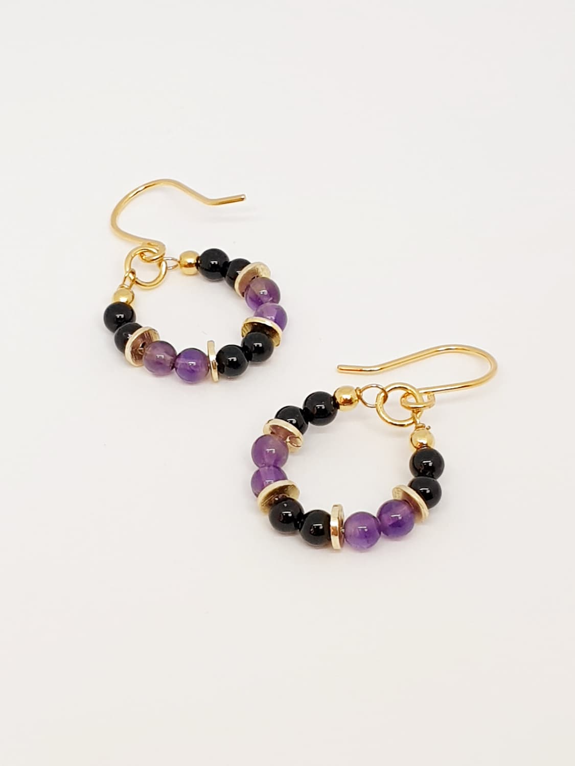 쉐도우 퍼플 후프 귀걸이 상품이미지1