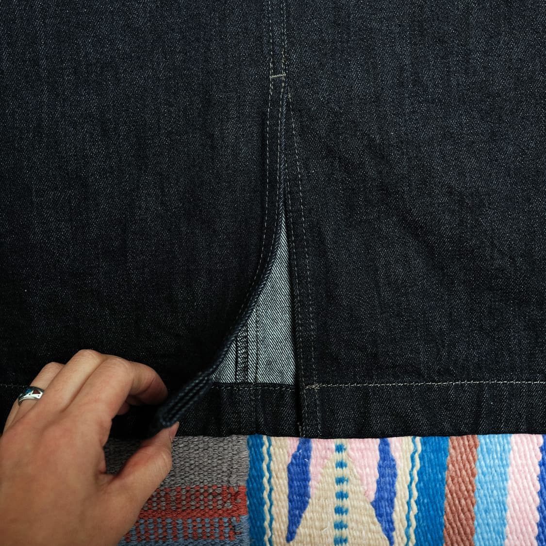 마가렛 호웰x에드윈 오가닉 코튼 데님 스커트 28사이즈 (추천 27) 상품이미지9