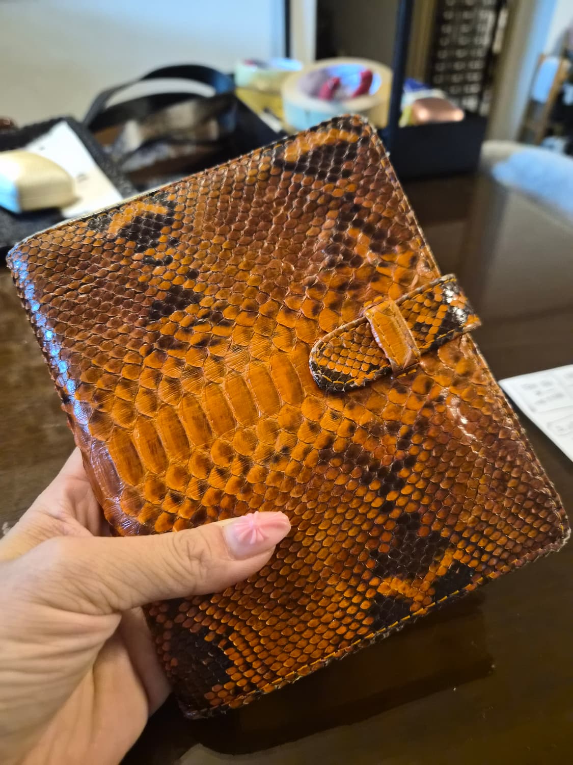 리얼뱀피 빈티지 다이어리 케이스 상품이미지3